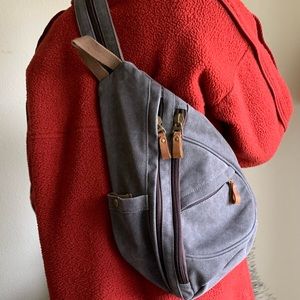 Canvas sling bag